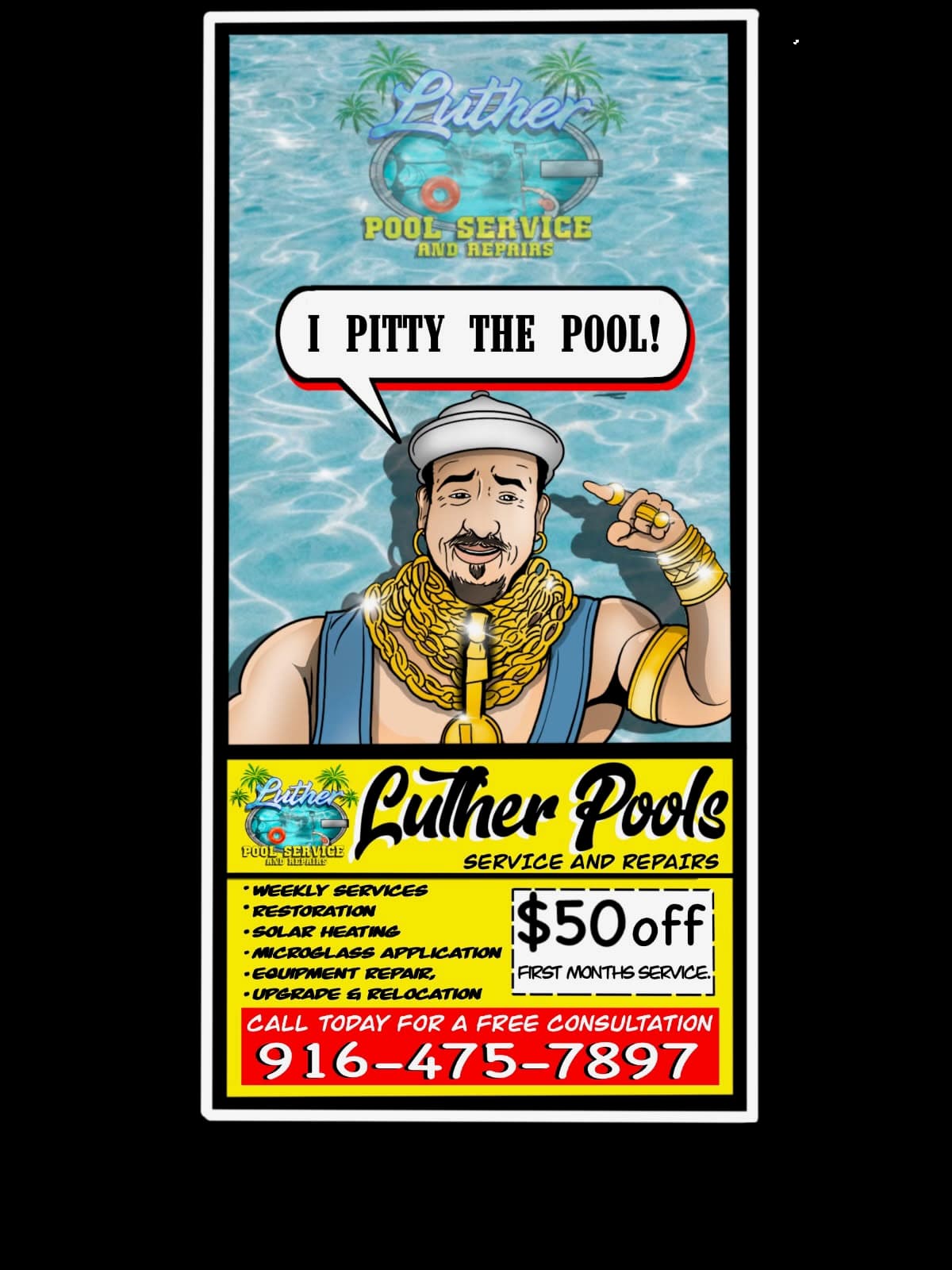 Luther Pools - I Pitty The Pool! - Professional Pool Service Sacramento
